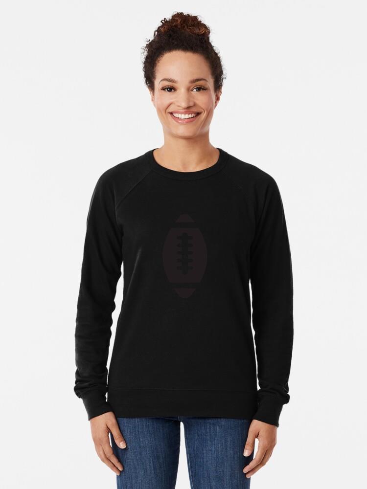 American Football Ball Black Sweatshirt - Image 3