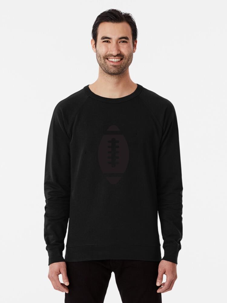 American Football Ball Black Sweatshirt - Image 2