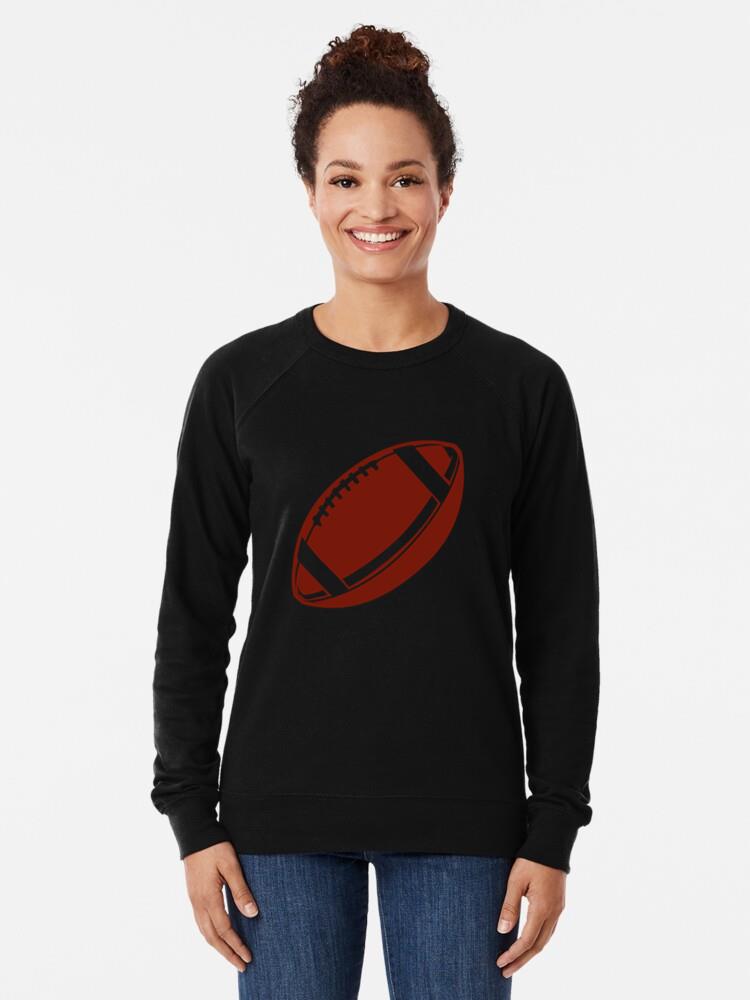 American Football Ball Cut Out Sweatshirt - Image 3