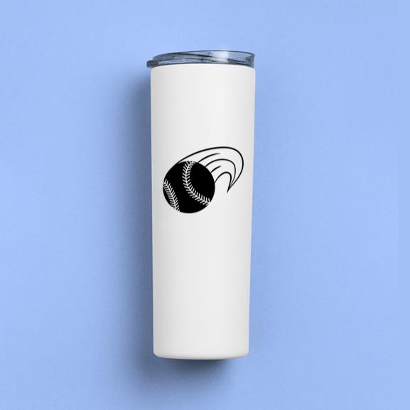 Baseball Ball Flying Cut Out Tumbler