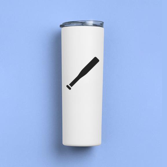 Baseball Bat Cut Out Tumbler