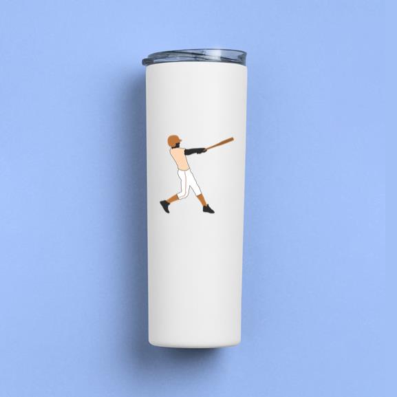 Baseball Batter Silhouette Tumbler