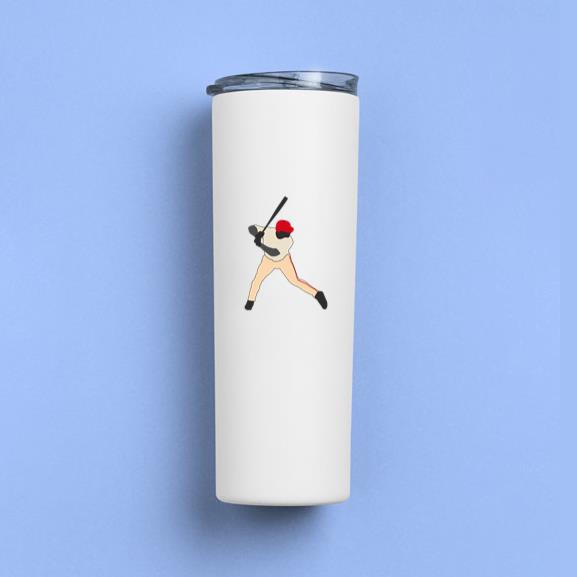 Baseball Batting Silhouette Tumbler