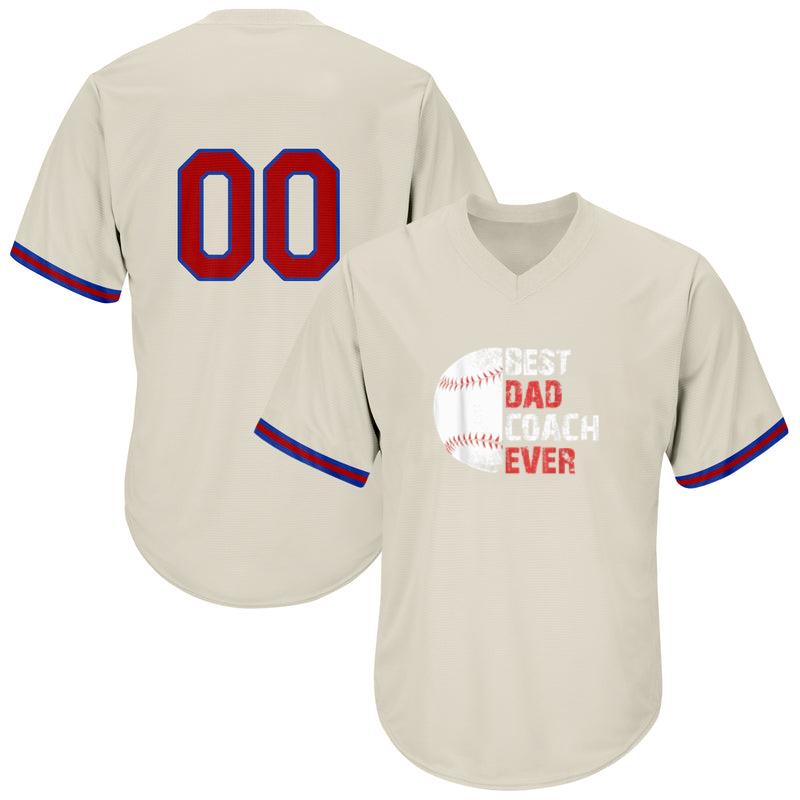 Baseball Best Dad Coach Ever Baseball Jersey
