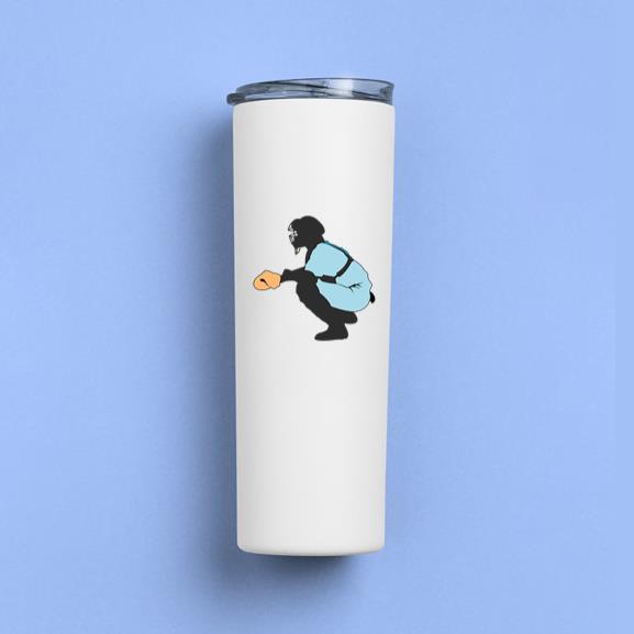 Baseball Keeper Silhouette Tumbler