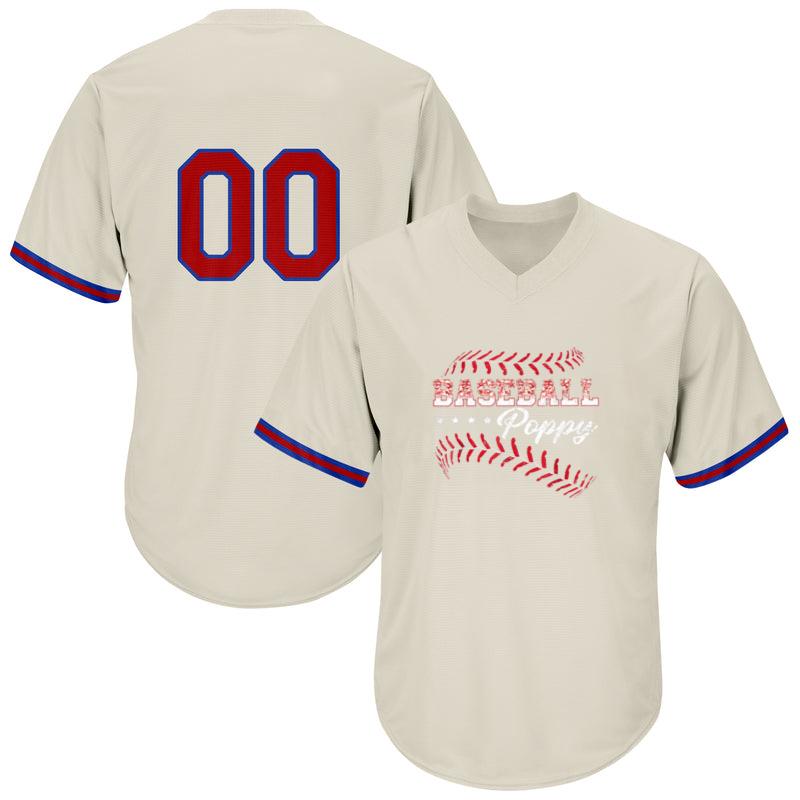 Baseball Poppy Sports Baseball Jersey