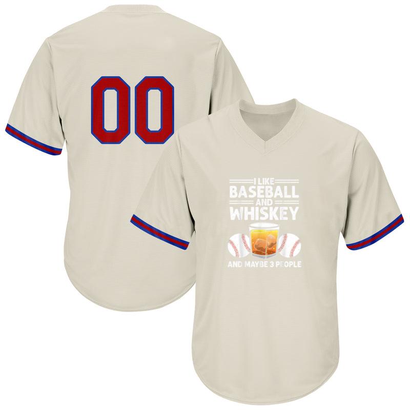 Baseball Whiskey Scotch Fan Baseball Jersey