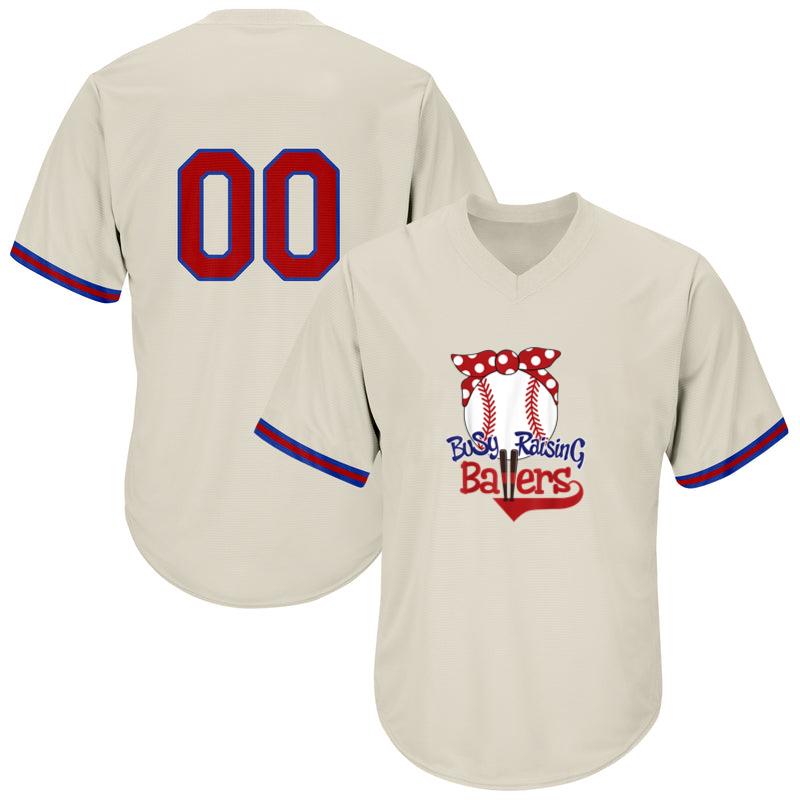 Busy Raising Ballers Baseball Mothers Day Baseball Jersey