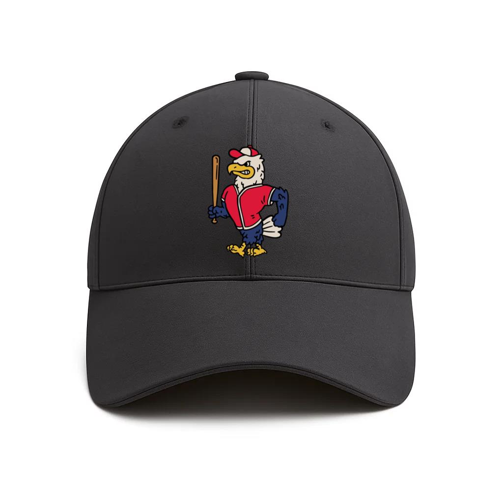 Eagle Holding A Baseball Bat Cotton Baseball Hat