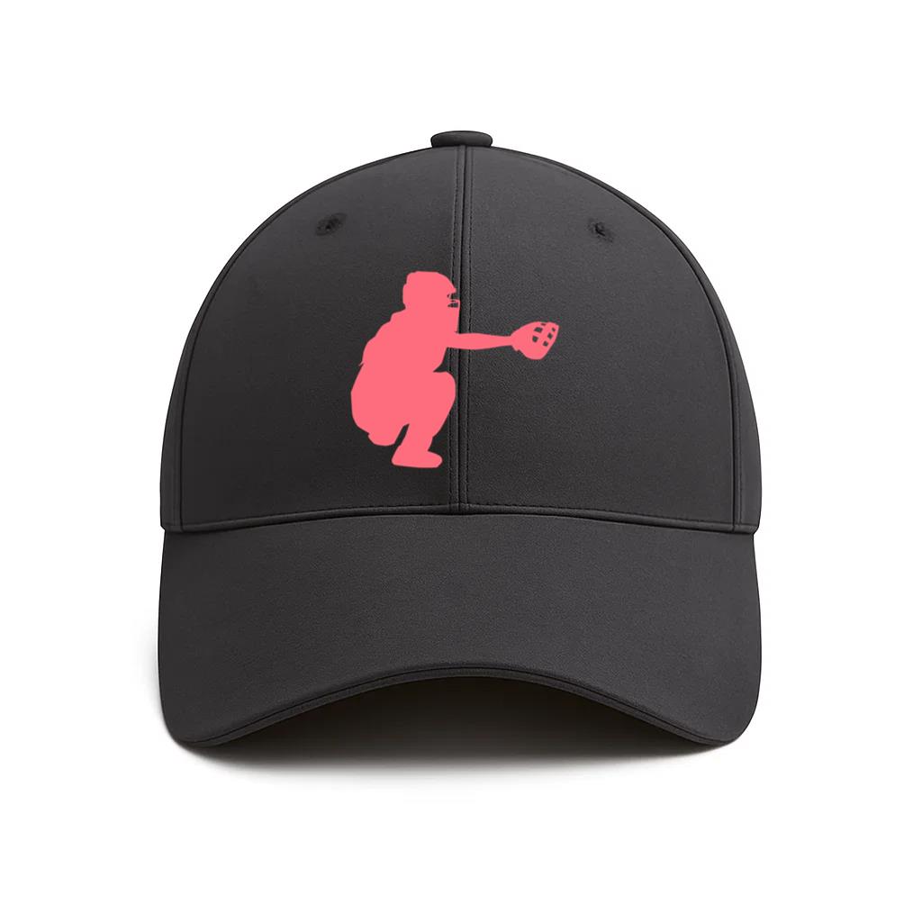 Player Baseball Player Helmet Glove Ballplayer Silhouette Cotton Baseball Hat