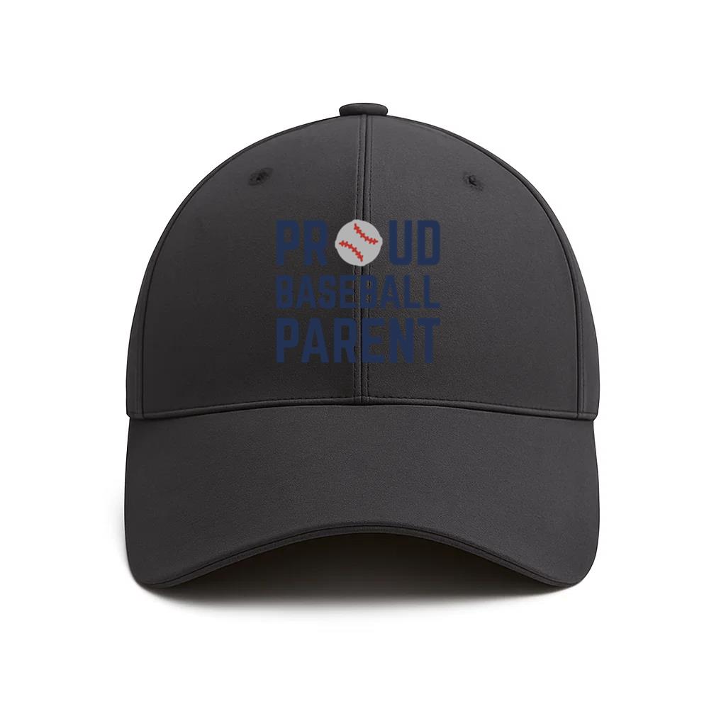 Proud Baseball Parent Blue Design Cotton Baseball Hat