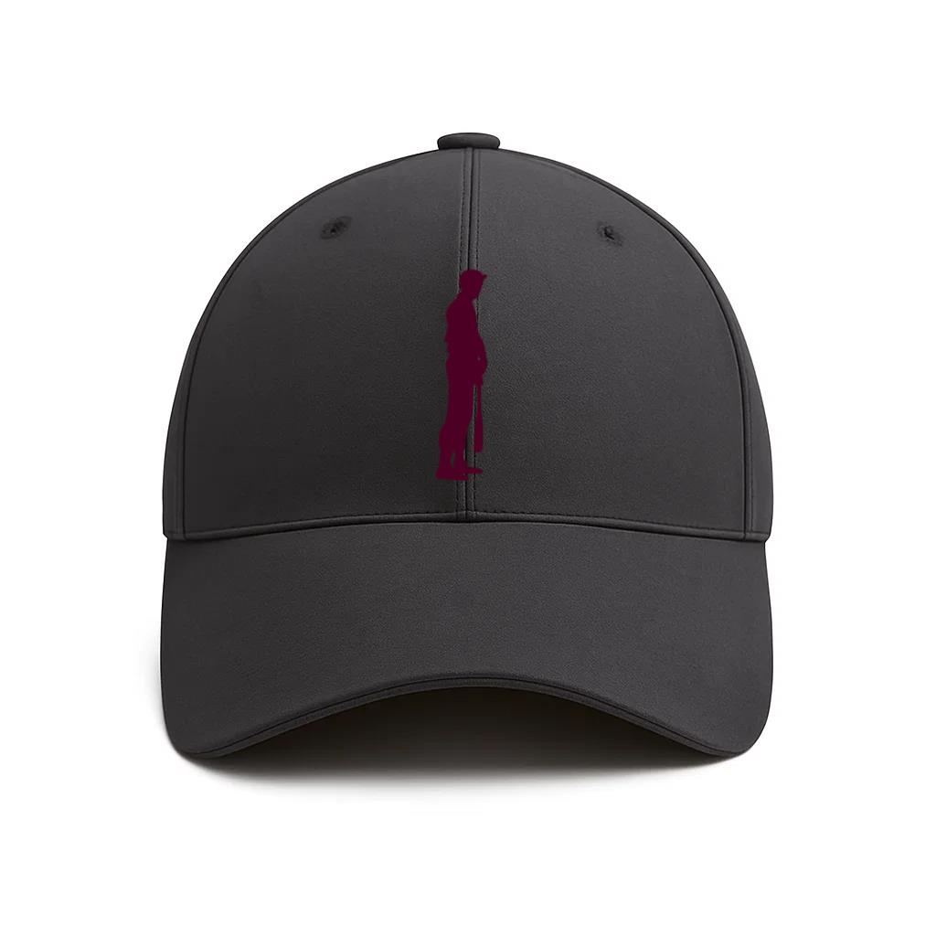 Still Baseball Batting Silhouette Cotton Baseball Hat