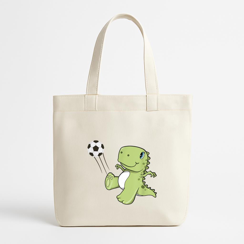 T-Rex Soccer Player Canvas Tote Bag